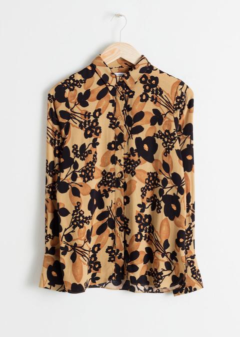 Relaxed Fit Floral Button Up