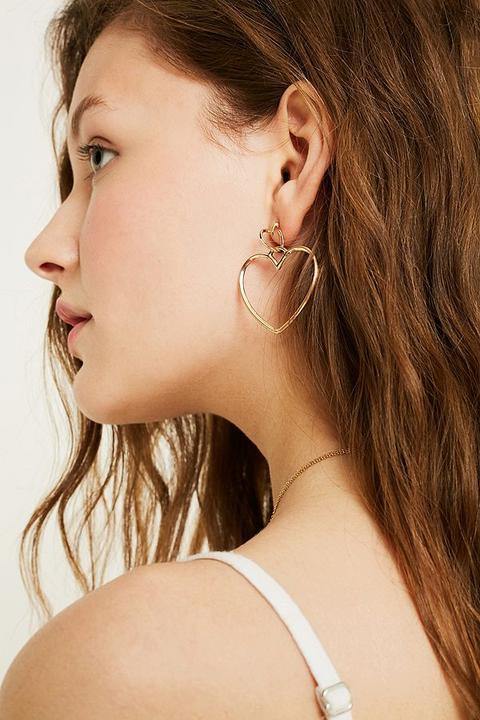 Urban outfitters hot sale heart earrings