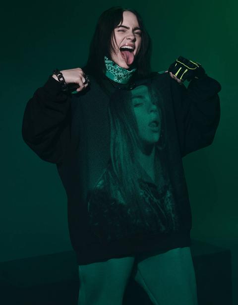sudadera billie eilish verde