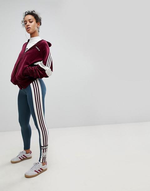 Leggings En Gris Oscuro Adibreak De Adidas Originals