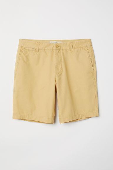 H & M - Shorts Modello Chinos - Giallo