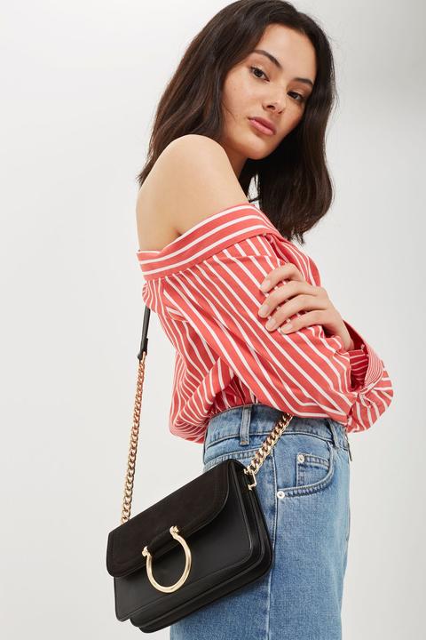 Remy D-ring Pu Cross Body Bag
