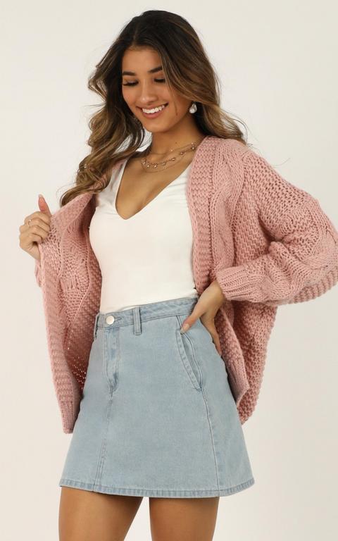 blush cardigan