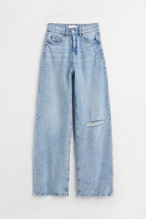 Wide High Jeans - Blue