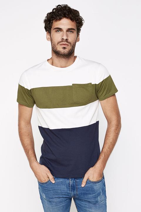 Camiseta Paneles Bolsillo