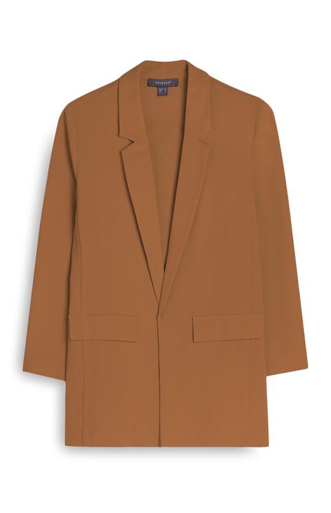 Brown Twill Blazer