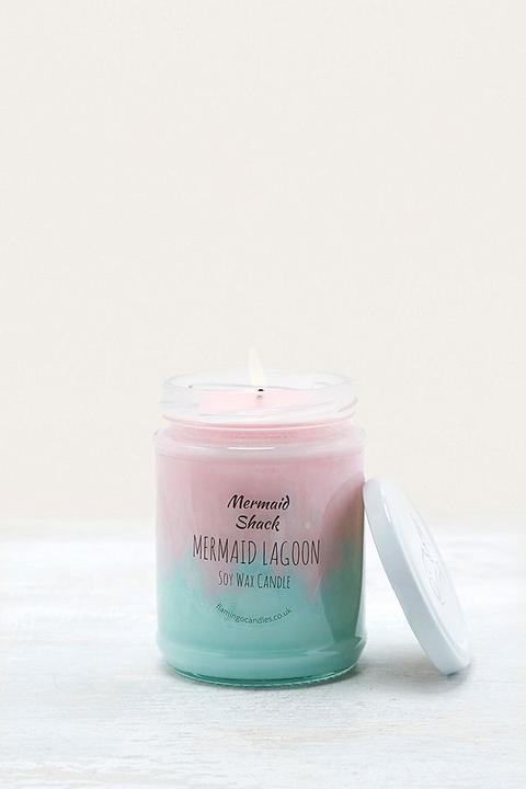 Flamingo Candles Mermaid Shack Ombre Candle