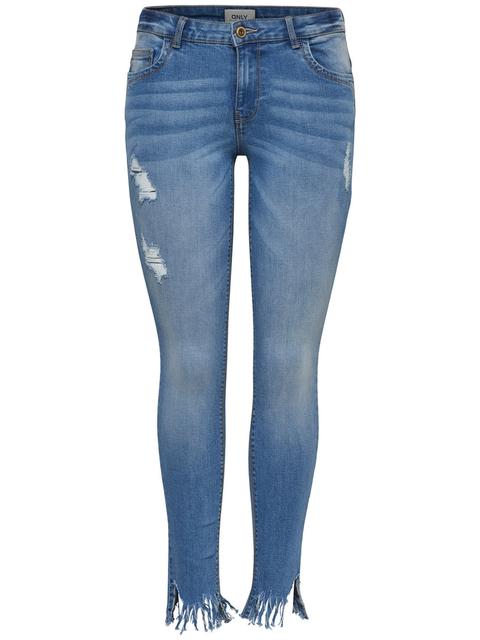 Only Onltisha Reg Ankle Skinny Fit Jeans Damen Blau