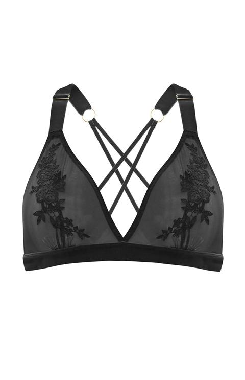 Velvet Tattoo Detail Bralette