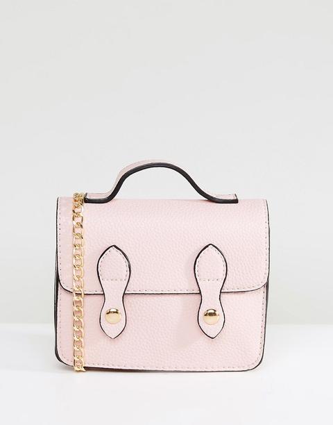 Asos - Mini Cartella Con Manico In Alto - Rosa