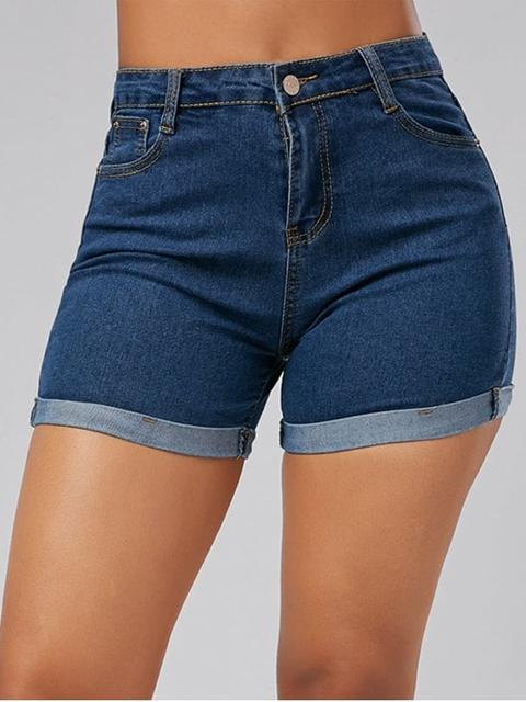Pantalones Cortos De Mezclilla