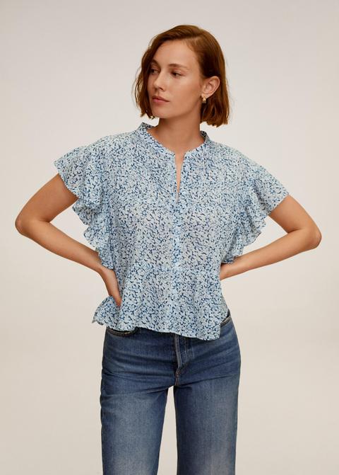 Blusa Manga Volante