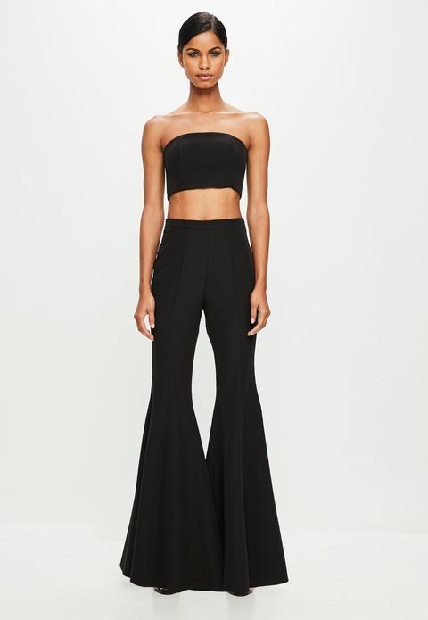 Black Flared Trousers, Black