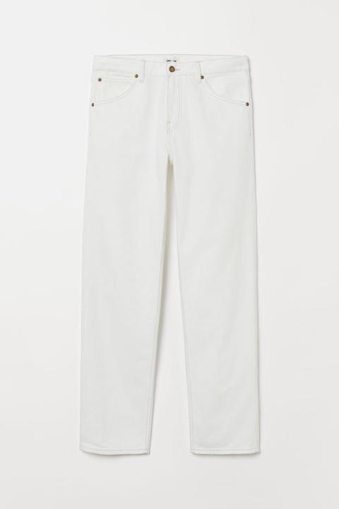 Relaxed Jeans - Blanco