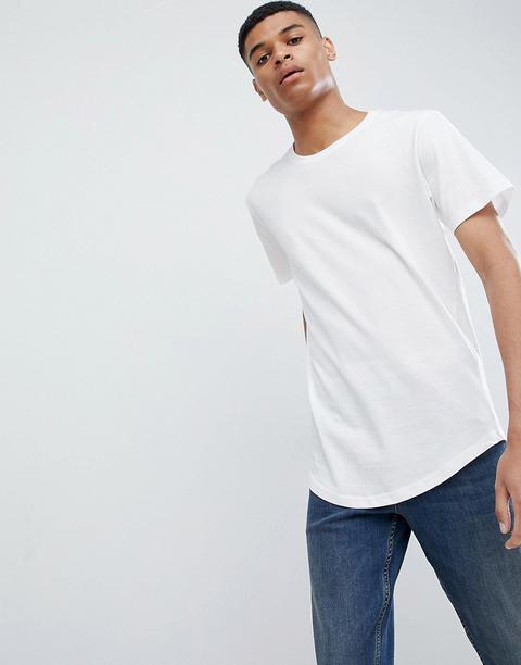 Only & Sons - Longy - T-shirt Lunga - Bianco