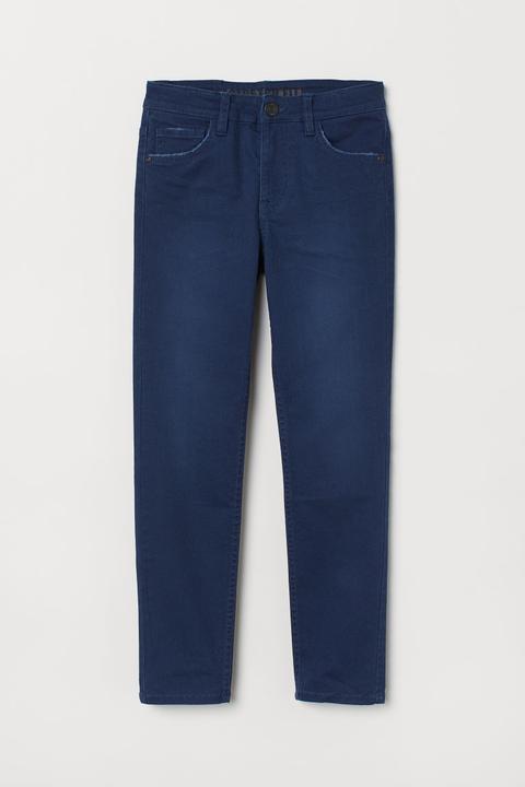 H & M - Pantaloni Superstretch - Blu