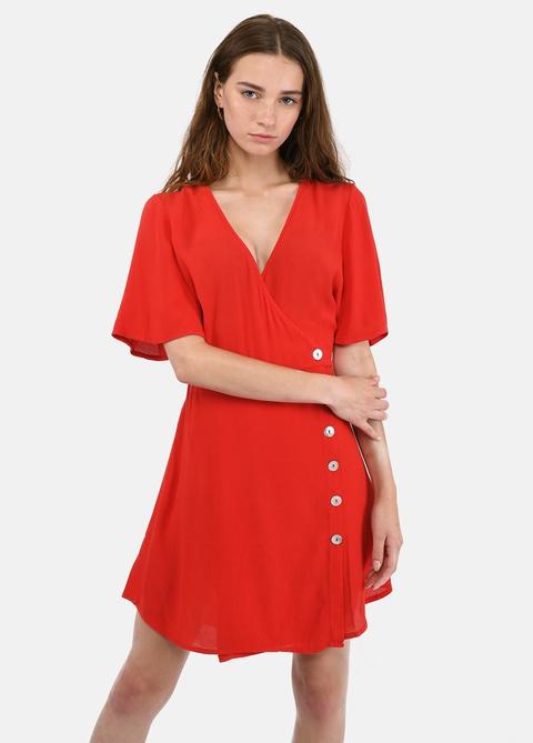 Vestido Sita Botones Laterales