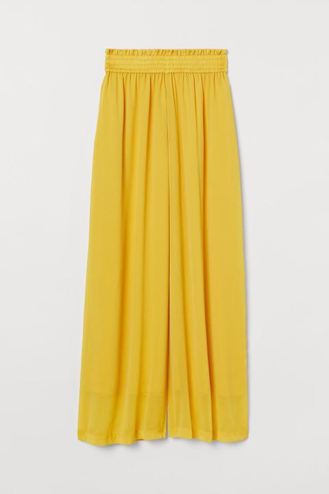 Weite Schlupfhose - Yellow - Damen
