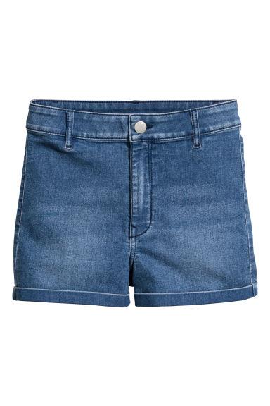 H & M - Shorts High Waist - Blu