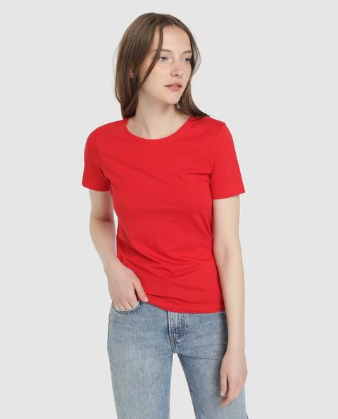 Easy Wear - Camiseta Básica De Mujer Manga Corta Cuello Redondo