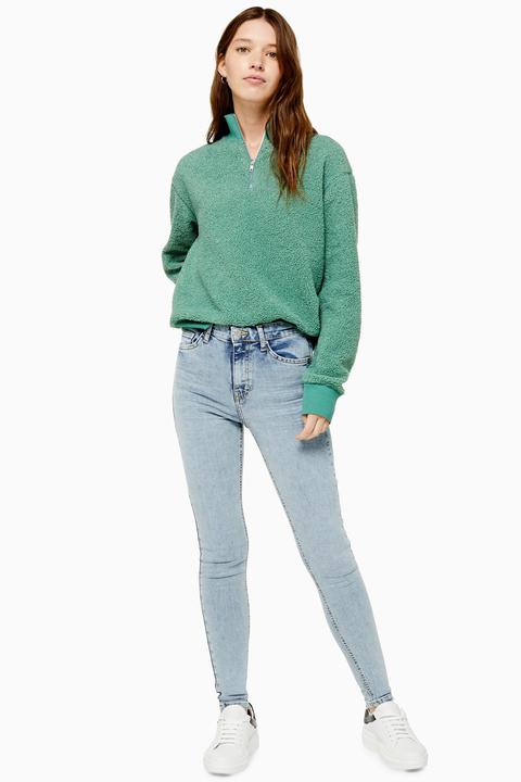 Womens Bleach Abraided Hem Jamie Skinny Jeans - Bleach Stone, Bleach Stone