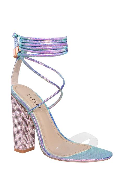 Karla Rainbow Snake Clear Lace Up 