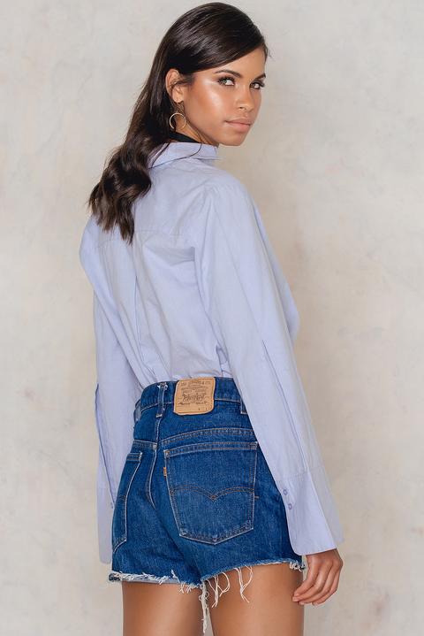 Na-kd Vintage Levis Vintage Zip Dark Blue - Blue