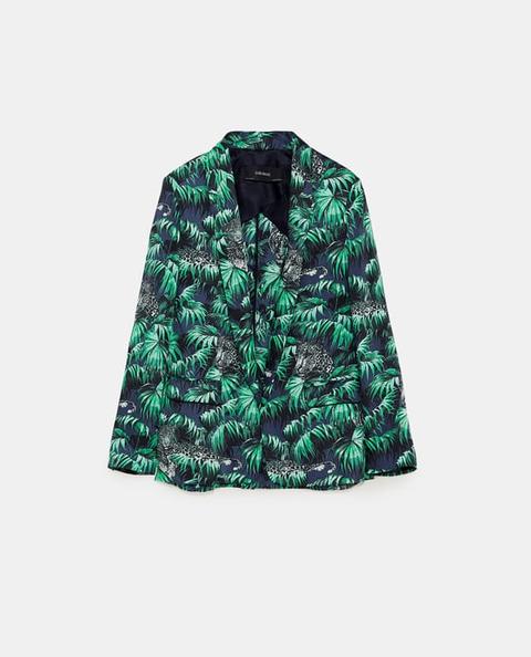 Blazer Mit Urwaldprint