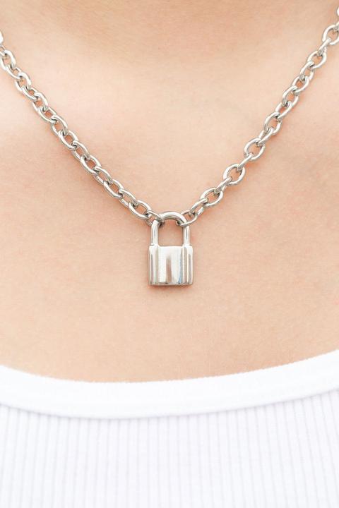 Brandy melville lock sales chain necklace