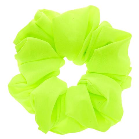 Claire's Giant Hair Scrunchie - Neon Green