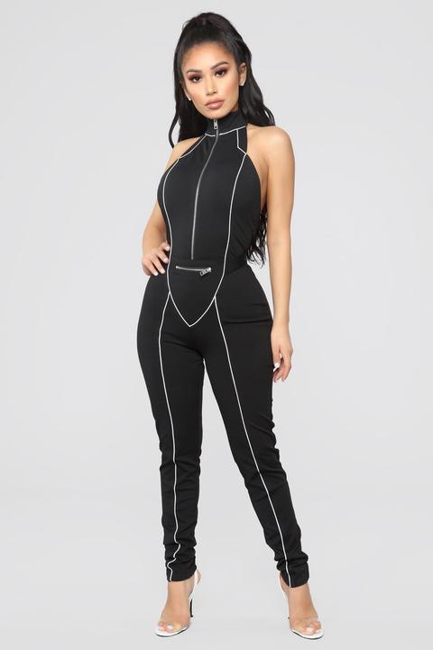 See Your Reflection Jumpsuit - Black