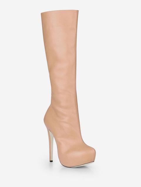 Super High Heel Platform Knee High Boots