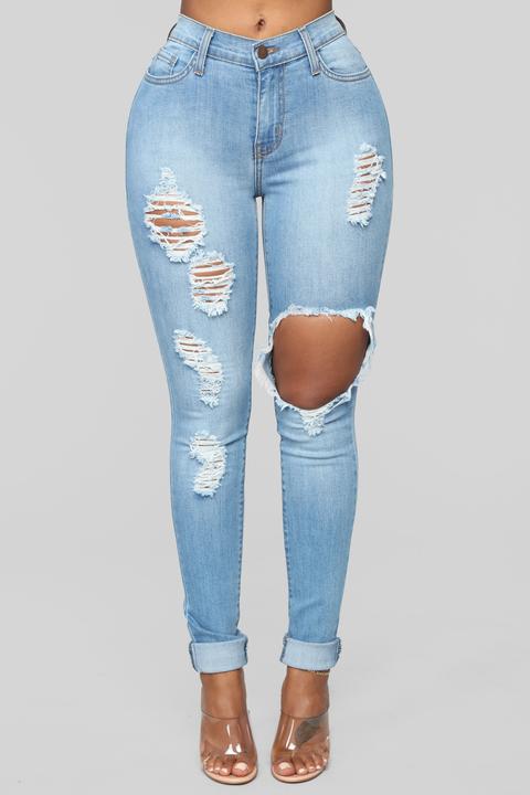 Glistening Jeans - Medium Wash