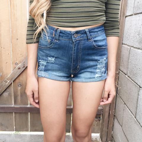 Kendall Denim Midrise Shorts