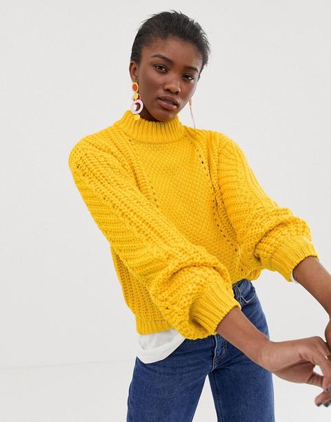 knitted yellow sweater