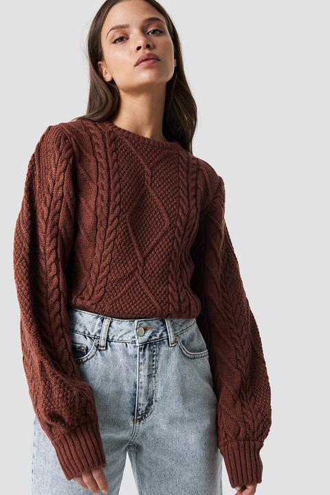 Trendyol Weave Detailed Sweater - Red