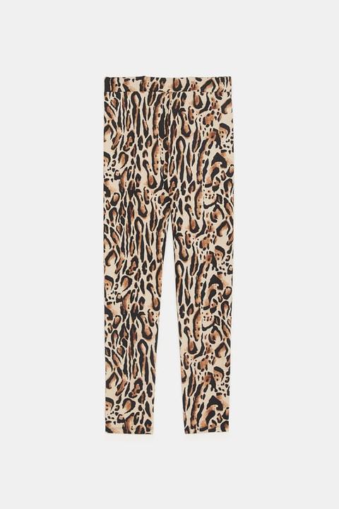 Leggings Stampa Leopardo