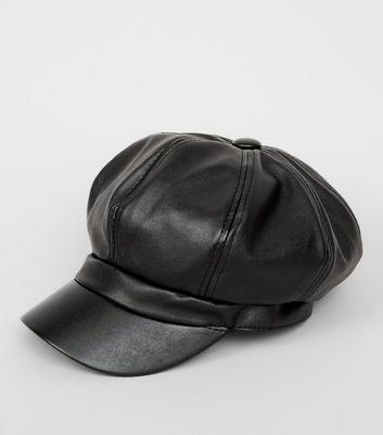 baker boy hat leather