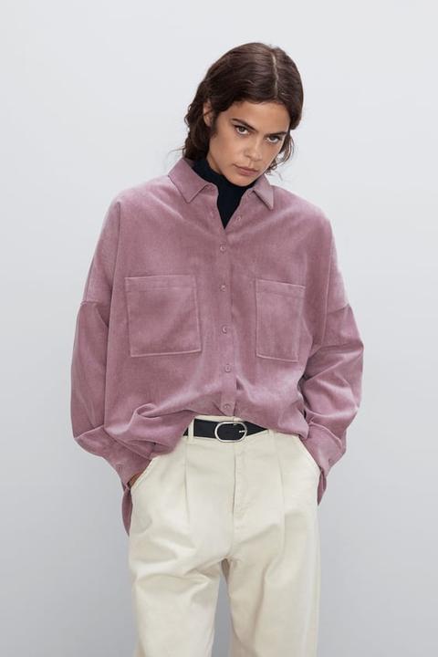 Corduroy Shirt With Pockets