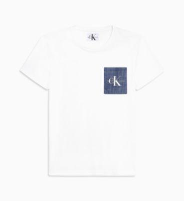 T-shirt Slim Avec Poche Ornée Du Logo