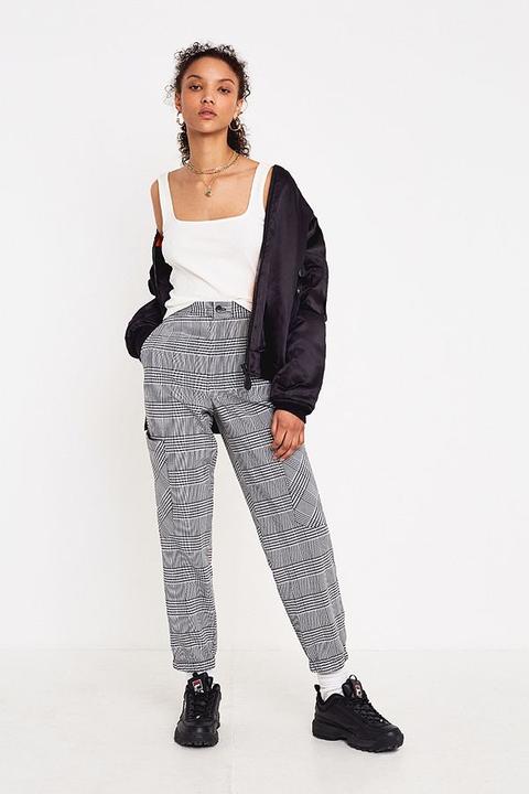 Urban Renewal Made From Remnants Checked Tailored Joggers