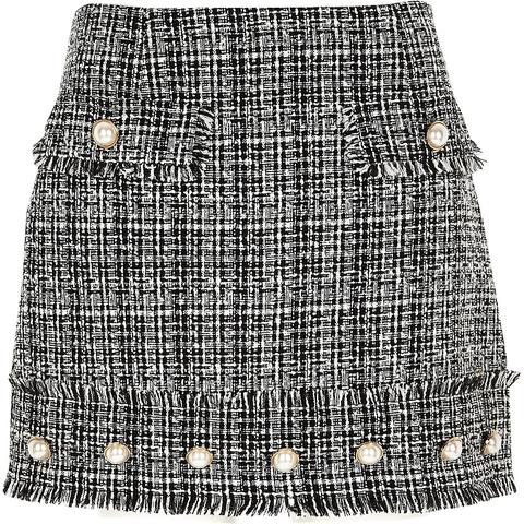 Tweed mini skirt outlet river island