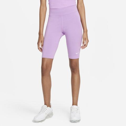 Nike Sportswear Essential Pantalón Corto De Ciclismo - Mujer - Morado