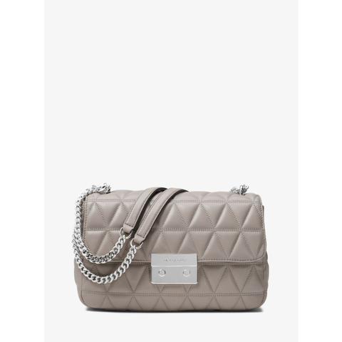 michael kors grey quilted bag
