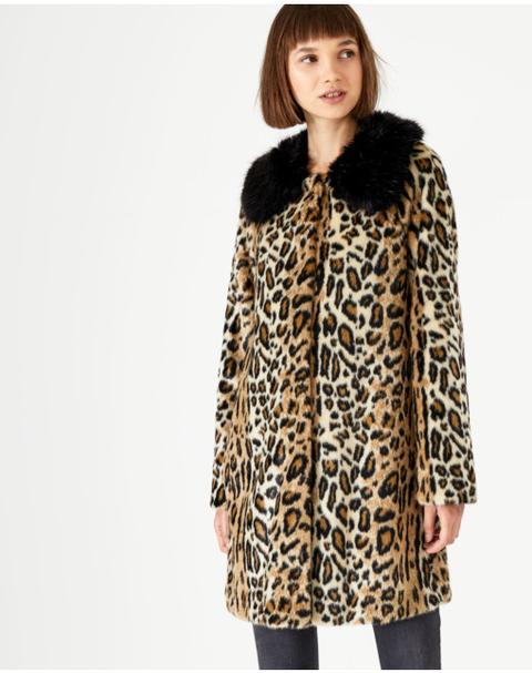 Leo-kurzmantel Aus Fake-fur