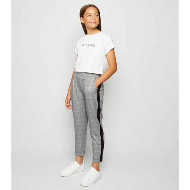 new look girls black trousers