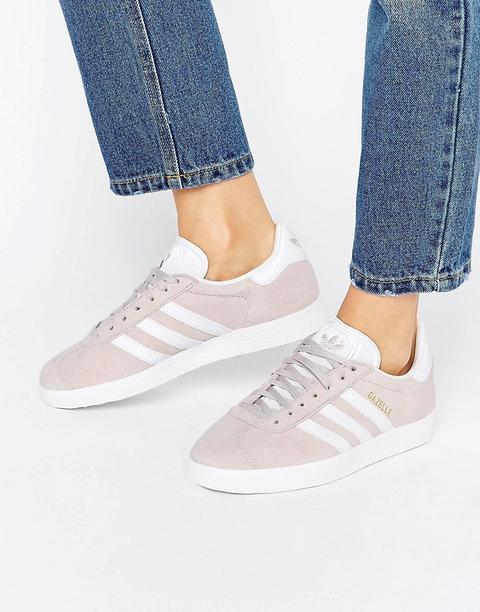 Zapatillas De Deporte Unisex De Ante En Violeta Hielo Gazelle De Adidas Originals