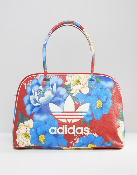 Bolso De Viaje Con Diseño Floral Grande Y Estampado Estilo Granja De Adidas Originals