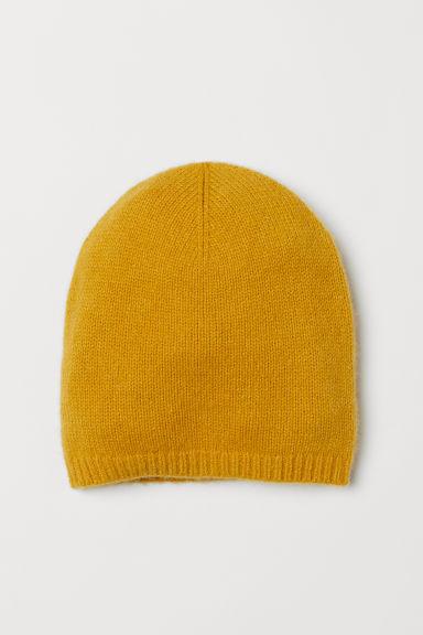 H & M - Berretto In Cashmere - Giallo