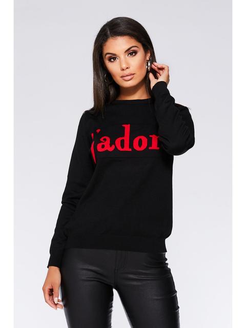 Black J'adore Jumper